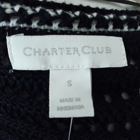 Charter Club Cardigan S Open Front Sweater 550 - Picture 4 of 6
